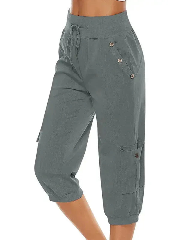 Casual Pants Women's - Elastic Waist Comfort