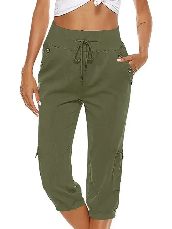 Casual Pants Women's - Elastic Waist Comfort