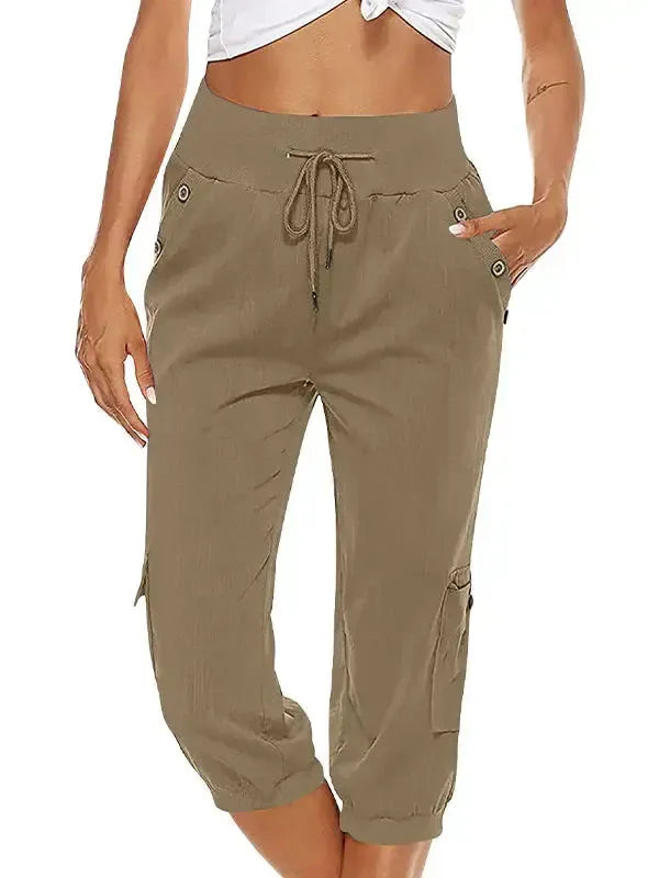 Casual Pants Women's - Elastic Waist Comfort