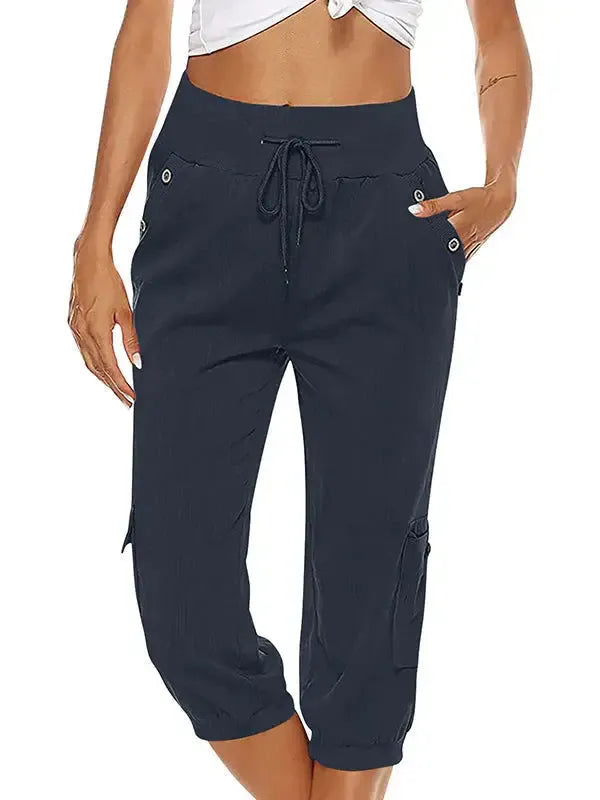 Casual Pants Women's - Elastic Waist Comfort