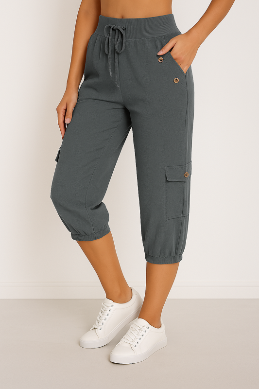 Casual Pants Women's - Elastic Waist Comfort