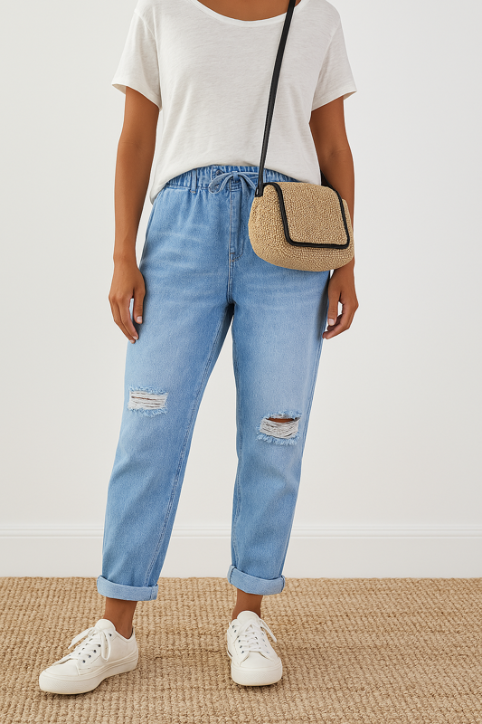 Ripped Pants Women's - Casual Style