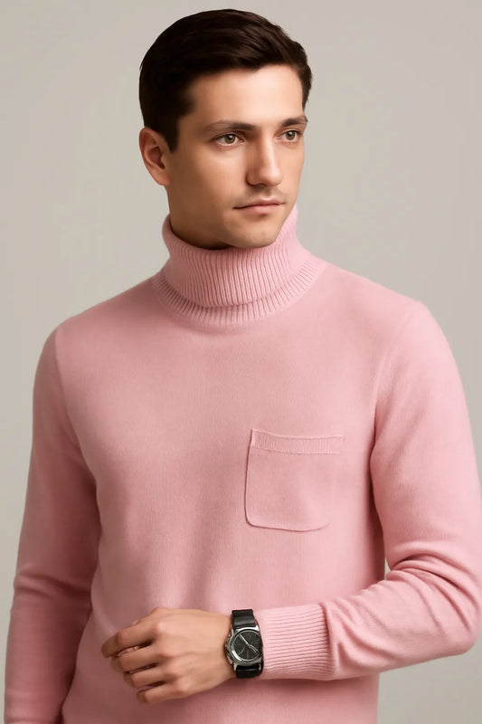Suéter Hombre - Cuello Alto Anti-pilling